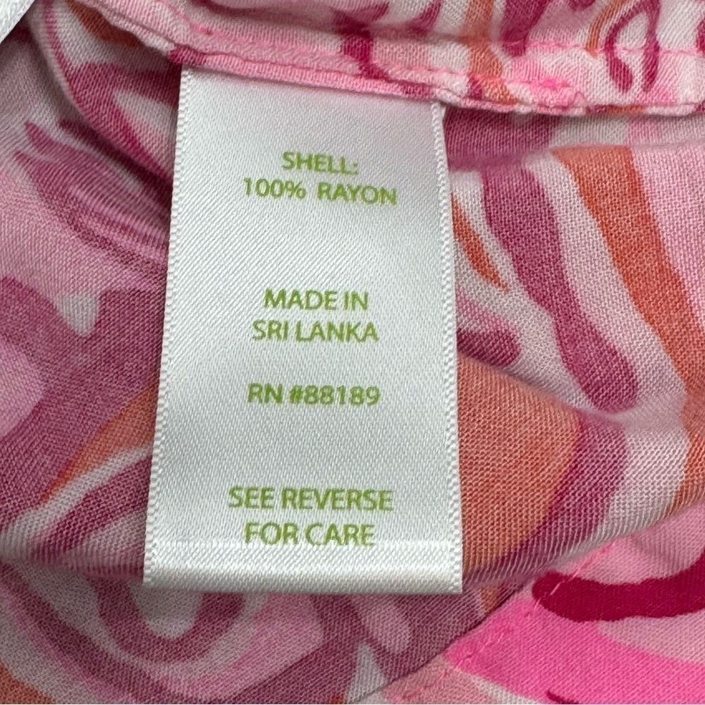 Lilly Pulitzer Sarasota Pintucked Tunic Dress Mini Mango Salsa Size XS Women - Picture 12 of 16